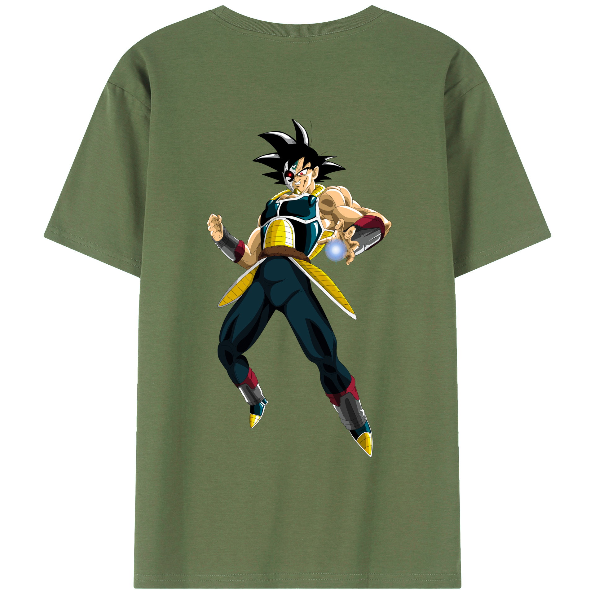 （画像用） ドラゴンボール バーダック DRAGON BALL Burdock 綿100％ メンズ半袖Tシャツ（バックプリント） 通気性